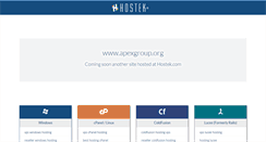 Desktop Screenshot of apexgroup.org